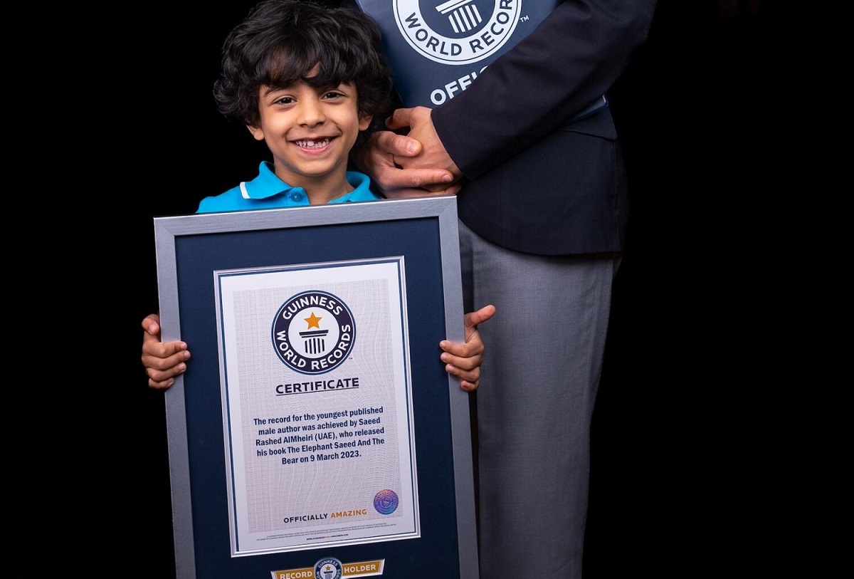 Saeed Rashed AlMheiri Sets Guinness Record as Youngest Author to Publish a Book